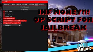 Roblox Hack Script  Tesla Hub Best Jailbreak GUI Ever  Jailbreak Hack  Click Nuke [upl. by Anelehs]