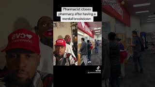 Pharmacist closes pharmacy after being overwhelmed CVS should be ashamed pharmacy pharmacytech [upl. by Gaskins]