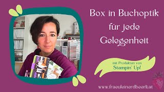 Leckereienschachtel  Buchbox mit Produkten von StampinUp [upl. by Hagan]