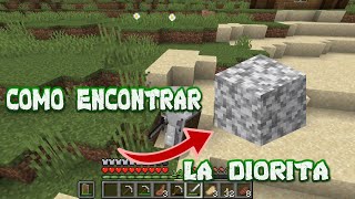 Como Encontrar El Bloque de DIORITA En Minecraft [upl. by Hoffert]