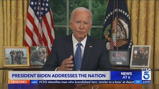 Biden gives first speech after dropping out of 2024 presidential election [upl. by Notgnillew]