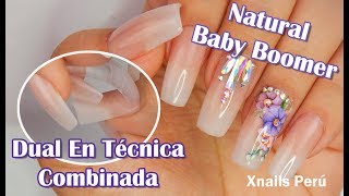 👉 Aprende a realizar Uñas Acrilicas NATURAL Baby Boomer ❤️ Con Moldes Dual en Técnica Combinada [upl. by Itra91]