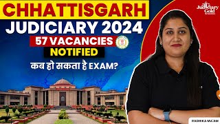 Chhattisgarh Judiciary Vacancy 2024 Notification Out  Expected CG Civil Judge Exam Date Timeline [upl. by Waldemar]