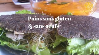 Pains chapatis sans gluten amp sans oeufs Pains santé aux graines [upl. by Zetnod]