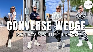 NEW Converse Chuck 70 De Luxe Wedge Sneakers Review Try on amp How to Style [upl. by Risan]