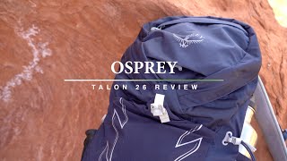 PRODUCT REVIEW  Osprey Talon 26 Pack [upl. by Atiuqad]