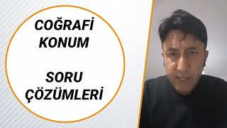 COĞRAFİ KONUM  SORU ÇÖZÜMLERİ [upl. by Yrallam795]