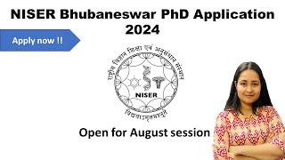 NISER Bhubaneswar PhD Application 2024  PhD admission in NISER  best PhD institute In India [upl. by Torie]