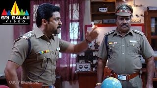 Singam Yamudu2 Surya Warning to Officers  Suriya Anushka Hansika  Sri Balaji Video [upl. by Lidstone456]