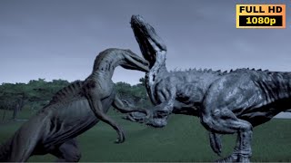 Who wins Spinoraptor vs Indominus Rex  Jurassic World Evolution [upl. by Monetta]