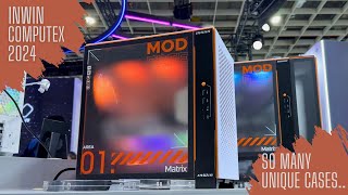 InWin Computex 2024 soooo many unique PC Case Designs [upl. by Aizatsana]