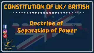 Separation Of Power In UK  Doctrine  British Constitution  Law Wits [upl. by Inalaeham694]