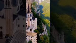 Italy the Sanctuary of Madonna Della Corona 🇮🇹 tourism 🌴 [upl. by Mapel]