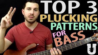 3 Plucking Patterns You MUST Practice  Online Bass Lessons [upl. by Nodnol]