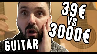 39€ versus 3000€ GUITAR   Vlog Guitare [upl. by Aliwt]