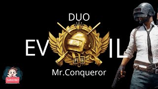 PUBG MOBILE LIVE  MRCONQUEROR DUO  UNLIMITED ROOM MATCHES WITH YTT EVIL [upl. by Pearlman]