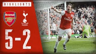 WHAT A COMEBACK  Arsenal 52 Tottenham Hotspur  Premier League highlights  Feb 26 2012 [upl. by Schlenger]