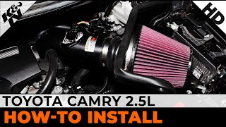 Toyota Camry 25L 698620TTK Air Intake Installation [upl. by Moneta]