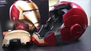 Testing Marvel Legends 11 Iron Man Electronic Helmet [upl. by Yriek793]