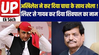 SP Candidate List सपा की पहली लिस्ट में Shivpal का नाम न आना Akhilesh Yadav के प्लान का हिस्सा है [upl. by Onitsuj]