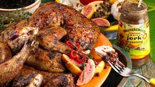 HOW TO COOK THE BEST JAMAICAN OVEN JERK CHICKEN [upl. by Nrobyalc]