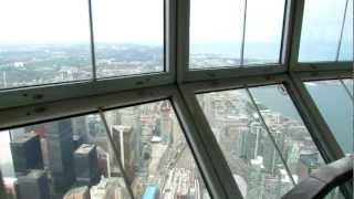 CN Tower  SkyPod 360 degree view [upl. by Alehcim203]