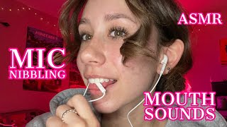 ASMR  apple mic nibbling mouth sounds hand movements [upl. by Imef]