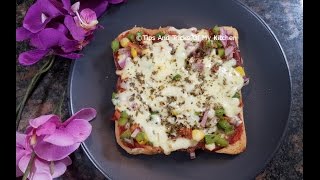 Bread Pizza On Tawa  How To Make Bread Pizza  Bread Pizza Recipe  Bread Pizza Without Oven [upl. by Yellehs243]