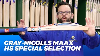 GrayNicolls MAAX HS Special Selection — Cricket Bat Review 20212022 [upl. by Eiramrebma]