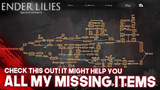 ENDER LILIES ALL ITEMS RELIC I MISSED CHECK OUT MY MISSING ITEMS IT MIGHT HELP YOU [upl. by Sedruol]