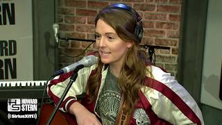 Brandi Carlile Covers Crosby Stills amp Nash’s “Helplessly Hoping” Live on the Stern Show 2018 [upl. by Neyuq]