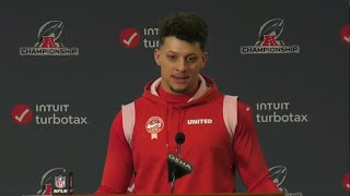 Patrick Mahomes discusses the Baltimore Ravens ahead of AFC Championship Game [upl. by Kahaleel139]