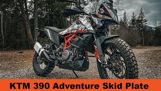 KTM 390 Adventure Skid Plate with OEM Crash Bars [upl. by Willey]