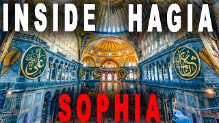 Inside Hagia Sophia Grand Mosque Istanbul Turkey [upl. by Nairret]