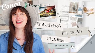 Create an Interactive Clickable Flipbook using Canva and Heyzine FREE [upl. by Hengel]