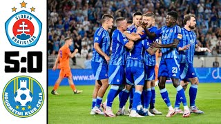 Slovan Bratislava vs NK Celje 50 ZOSTRIH 2 predkolo Ligy majstrov odveta [upl. by Anastassia]