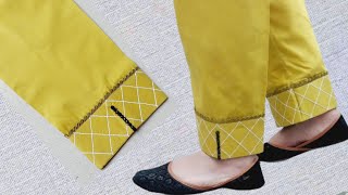 New Trouser Design 2024 Beautiful Trouser Poncha Design BrandStitchExpert [upl. by Aicilak]