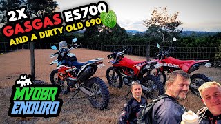 GasGas ES700 vs KTM 690 Enduro Victorians vs Queensland Single Track Part 1  MVDBR Enduro 347 [upl. by Adihahs511]