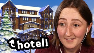 i built a giant hotel in the sims 4 [upl. by Sammer487]