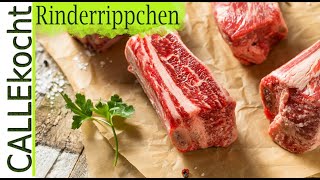 Geschmorte Rinderrippen  Short Ribs aus dem Backofen  Omas Rezept [upl. by Ayit]