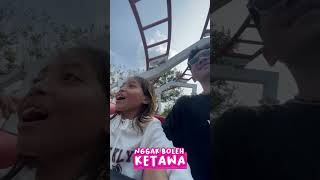 LEIKA KASIH CHALLENGE WAKTU NAIK ROLLER COASTER leika shorts [upl. by Darell6]