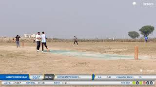 Live Cricket Match  Akshya Heros Sikar vs Choudhary Cricket Club  03Jan24 0146 PM 10  Vivekan [upl. by Valer]