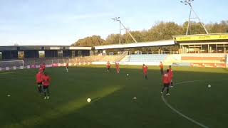 Fussballtraining  Warm up mit Pass in die Tiefe [upl. by Nydia]