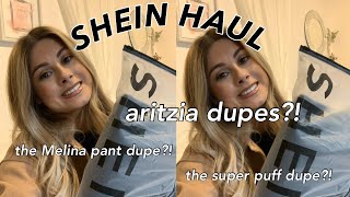 SHEIN HAUL ARITZIA DUPES FALL WINTER TRENDS  TRY ON [upl. by Nirrol]