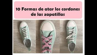 10 Formas de atar los cordones de las zapatillas nivel Dios en menos de 1 minuto [upl. by Wons717]