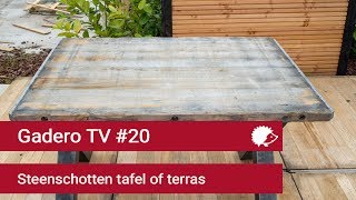 20 Terras leggen of Tafel maken van Steenschotten [upl. by Nitsugua]