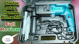 Cheston 20mm rotary hammer drill machine unboxing  Review  Demo and features  best drill [upl. by Allyce]