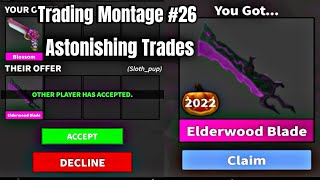 Mm2 Trading Montage 26  ASTONISHING Trades [upl. by Savitt]