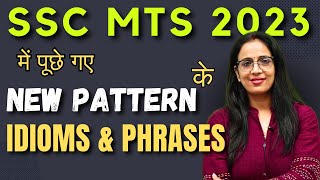 SSC MTS 2023  New Pattern Idioms Asked in SSC MTS 2023  Vocabulary  English With Rani Maam [upl. by Zacherie]