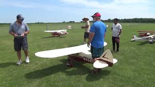 13 Scale Piper Tri Pacer maiden flight formation [upl. by Yelekreb]